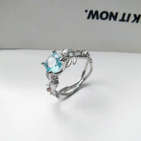 Moonstone ring made of sterling silver