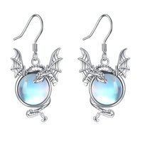 Violet Moonstone Earrings